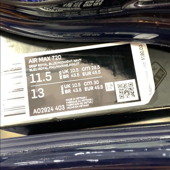 AIR MAX 720 men’s deep royal blue/Midnight Navy - Picture 15 of 16